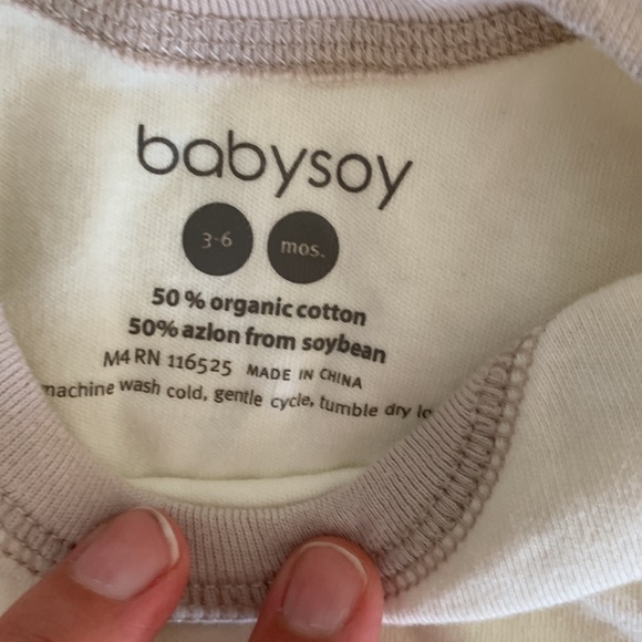 Babysoy NWOT Sleeper Gown. 3-6 months - Picture 2 of 6